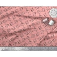 thumbnail image 2 of Soimoi Japan Crepe Satin Fabric Pug Dog Print Sewing Fabric Yard 42 Inch Wide, 2 of 3