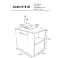 thumbnail image 4 of Gabinete para Baño DECOMOBIL con Lavamanos y Monomando Izquierdo ENCINO, 4 of 4