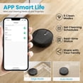 thumbnail image 4 of ROPVACNIC Robot Vacuum Cleaner with 3000Pa Cyclone Suction - BLACK, 4 of 5