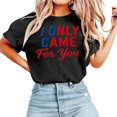 thumbnail image 4 of Casual Printed Short Sleeve Crew Neck Loose Fit Tee For And, 4 of 4