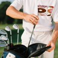 thumbnail image 4 of Golf Mallet Putter Cover Premium Leather Golf Putter Head Cover with Magnetic Closure Golf Cover for Men and Women Donut Pattern, 4 of 8