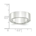 thumbnail image 2 of Primal Gold 14 Karat White Gold 7mm Lightweight Flat Band Size 10.5, 2 of 5