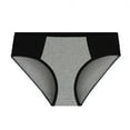 thumbnail image 4 of WTXUE Intimates | Cotton Underwear for Women Bladder Control Underwear for Women Solid Panties Patchwork Color Briefs Ladies Underwear Panties | Ladies Panties 5-Pack Plus L, 4 of 9