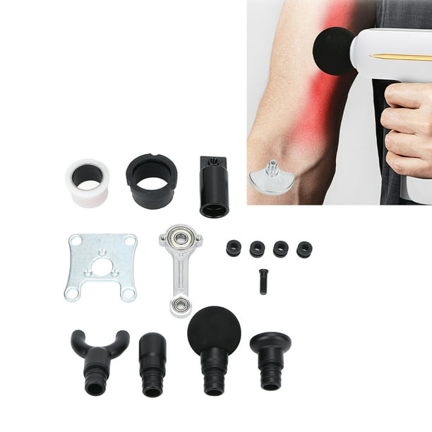 Pistola De Masaje Muscular, Cabezales Reemplazables, aleación De Aluminio, 4 Cabezales Diferentes Para Masajeador De Fascia De Tejido Profundo