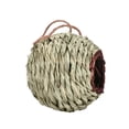 thumbnail image 2 of Outdoor Hanging decor, Small Bird Cage, 6 in Woven Fiber Sphere, Nesting Shelter, Hanging Garden decor, Red Wicker Entrance, 1 Pc, 2 of 5