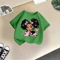 thumbnail image 5 of oqasdz Girls T Shirts Baby Kids Summer Round Neck Cartoon Prints Cute Casual Loose Short Sleeved T Shirt, Size 8-10 Years, 5 of 5