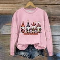 thumbnail image 5 of ClodeEU Women's Christmas Cat Print Sweatshirt ,Round Neck Print Long Sleeve Sweatshirt Top Pink 02,Womens Plus S, 5 of 5