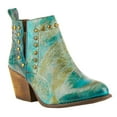 thumbnail image 2 of Ferrini Womens Stella Studded Round Toe Cowboy  Ankle Boots, 2 of 5