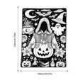 thumbnail image 2 of Black Halloween DIY Color Fillable Flannel Blanket Interactive Art Play Mat Customizable Craft Blanket For Party Household Activity, 2 of 8