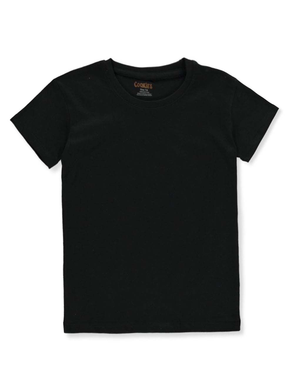 Cookie's Girls' Crew Neck TShirt black, 10 12 (Big Girls