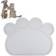 thumbnail image 1 of Alfombrilla para comida de mascotas, alfombrilla para comida de perros y gatos, alfombrilla de silicona para cuencos, mantel individual antideslizante e impermeable, gris, 1 of 5