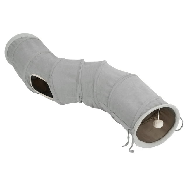 Túnel para gatos en forma de S, túnel plegable para gatos S, túnel para gatos, tubo de juego para gatos, multifuncional