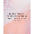 thumbnail image 2 of ArtsyQuotes 12x14 White Modern Wood Framed Museum Art Print Titled - Oprah Winfrey Quote: What You Want, 2 of 4