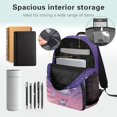 thumbnail image 5 of Pzuqiu Axolotl Print Elementary School Backpack for Kids Ages 6-18 Adjustable Straps Large Capacity 17 Inch Breathable Schoolbag for Back to School Daily Use Travel Activities, 5 of 7