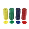 thumbnail image 4 of 2x Fichas plásticas del del monedas del de para el accesorio de CUTICAT Fichas de póquer del juego de mesa, 4 of 8