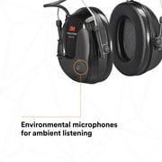 3M™ PELTOR™ ProTac III Headset, Black, Headband