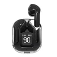 thumbnail image 1 of Audífonos inalámbricos Audífonos digitales transparentes 5.3 compatibles con Bluetooth (negro), 1 of 5