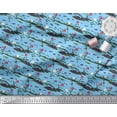 thumbnail image 3 of Soimoi Rayon Fabric Insect,Leaves & Floral Artistic Print Fabric by Yards 42 Inch Wide, 3 of 3