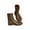 Brown, variant on JWQFBC 1/6 Man's Shoes Work Boot Round Toe Boot Mid Calf Winter Boot Fashion Casual for Brown