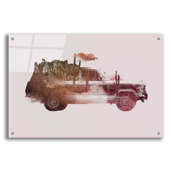 Epic Art 'Drive Me Back Home No. 2' by Robert Farkas, Acrylic Glass Wall Art, 36"x24"
