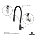 thumbnail image 3 of Llave Mezcladora Hausklein para Tarja de Cocina Metal Cromado Brillante Monomando, 3 of 5