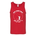 thumbnail image 2 of Wild Bobby, Can't Work Today My Arm Is In A Cast, Fishing, Men Graphic Tank Top, Red, X-Large, 2 of 5