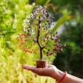 thumbnail image 3 of Tree Gift Crystal Tree Stone and Crystal Money Tree Healing Crystal Height 28cm, Width 18cm, 3 of 5