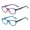 Blue+Purple, variant on ALWAYSUV 2 Pack Boys Girls Blue Light Blocking Glasses Square Eyeglasses Frame Anti Blue Ray Computer Game Glasses for Kids/Teens Set4