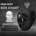 thumbnail image 4 of Casco de boxeo RDX MMA Muay Thai con rejilla frontal extraíble, 4 of 8