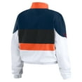thumbnail image 3 of Women's WEAR by Erin Andrews  Orange/White Houston Astros Racing Full-Zip Jacket, 3 of 4