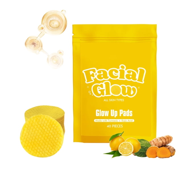 Almohadillas limpiadoras faciales con ácido cúrcuma, aclarantes, suaves, para el cuidado de la piel, aclarantes y nutritivas, 40 unidades