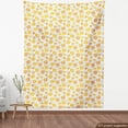 thumbnail image 3 of Ambesonne Orange and Yellow Fabric by the Yard Upholstery, Flowers Leaf Dot, 5 Yards, White Orange, 3 of 4