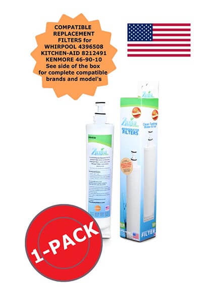 3-Pack Zuma Refrigerator Water Filter Replaces Kenmore 9908 Whirlpool 46-9908 
