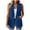 Blue, variant on 2025 Women's Summer Sleeveless Vest Tops Sleeveless Casual Open Front Single Button Blazer Waistcoat with Pockets