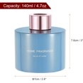 thumbnail image 2 of HARFINGTON 4pcs Empty Glass Diffuser Bottle 140ml/4.7oz Refillable Fragrance Accessories Aromatherapy Jar Container for Replacement Reed Diffuser DIY Home Bathroom Blue with Gold Tone Cap, 2 of 6
