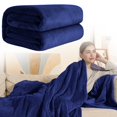 thumbnail image 2 of Double Sided Reversible Flannel Blanket For Sofa Bed, Ultra Soft Lightweight Throw For Adult Couch, Cozy Warm Blanket For Home Office Nap, 150x200cm, 2 of 9
