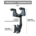 thumbnail image 6 of DIDADI Car Phone Holder, 360° Rotatable & Retractable Rear View Mirror Phone Holder Compatible with All Cell Phones, 6 of 8