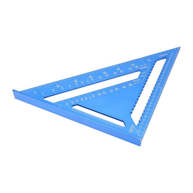Regla Triangular De Carpintero, Herramienta De Diseño De Medición De aleación De Aluminio Fácil De Leer Métrica Imperial Para Carpintería
