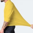 thumbnail image 4 of Breezora Men's Dress Shirt Muscle Fit Slim Fit Long Sleeve Casual Button Down for Sport Business and Everyday Wear XXXXL Size Yellow, 4 of 6