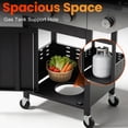 thumbnail image 5 of Enyopro 3 Burner Propane Gas Grill, 37,000BTU Stainless Steel BBQ Grill with Brush, Built-in Thermometer, 4 Universal Wheels for Outdoor Cooking Patio Backyard, 5 of 7