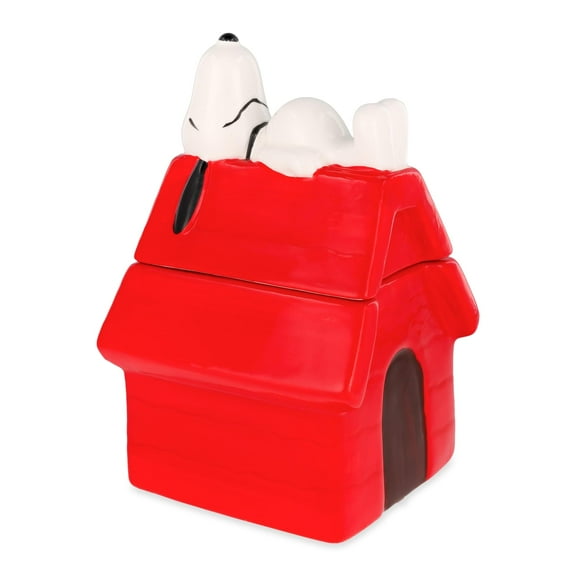 Peanuts Snoopy Doghouse 7-Inch Sculpted Ceramic Snack Jar