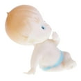 thumbnail image 4 of 12 figuras de bebé gateando para baby shower, decoración de mesa, regalo de recuerdo Azul, 4 of 9
