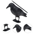 thumbnail image 2 of Generic Crow Bird Decoy Figurine Realistic Life Size Artificial Prop Black, 2 of 6