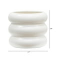 thumbnail image 3 of (3 pack) Mainstays 4" White Ceramic Bubble Planter, 3 of 7
