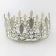 thumbnail image 4 of Tiara nupcial barroca con corona de diamantes de imitación transparentes para desfile, disfraz dorado y plateado Plata, 4 of 9