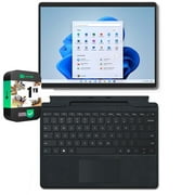 Microsoft 8PX-00001 Surface Pro 8 13" Touchscreen Intel i7-1185G7 16GB/512GB - Platinum Bundle with Microsoft Surface Pro Signature Mechanical Keyboard, Black and 1 Year Extended Protection Plan