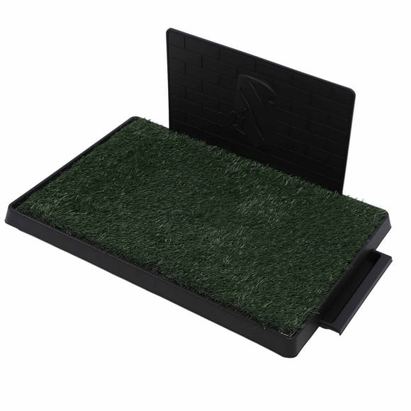 Dog Grass Pad with Tray, Reusable Dog Pee Grass Pads, Dog Litter Box, Potty Training Litter Tray, Washable Pee Pads, Artificial Grass Patch for Indoor, Balcony