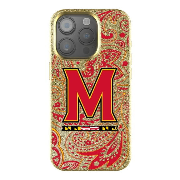 Keyscaper Maryland Terrapins Paisley Bling iPhone Case