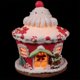 thumbnail image 2 of Christmas Glowing Castle Pink Polymer Clay Craft Decoration for Xmas Party Use, 2 of 4