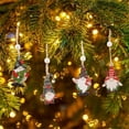 thumbnail image 2 of JYYYBF 4Pcs Christmas Tree Ornament, Cute Decorative Hanging Wood Ornament Art Craft for Christmas Party, 2 of 7
